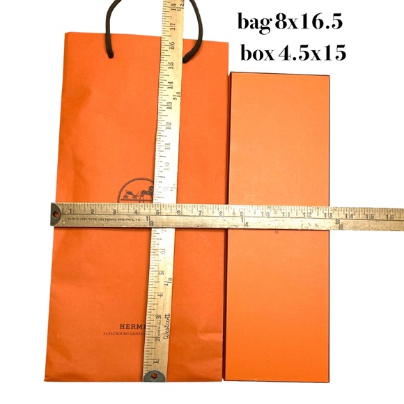 box bag HERMES shopping clean crisp sharp - Picture 4 of 16